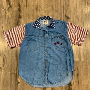 Vintage Demin USA Button Shirt Medium